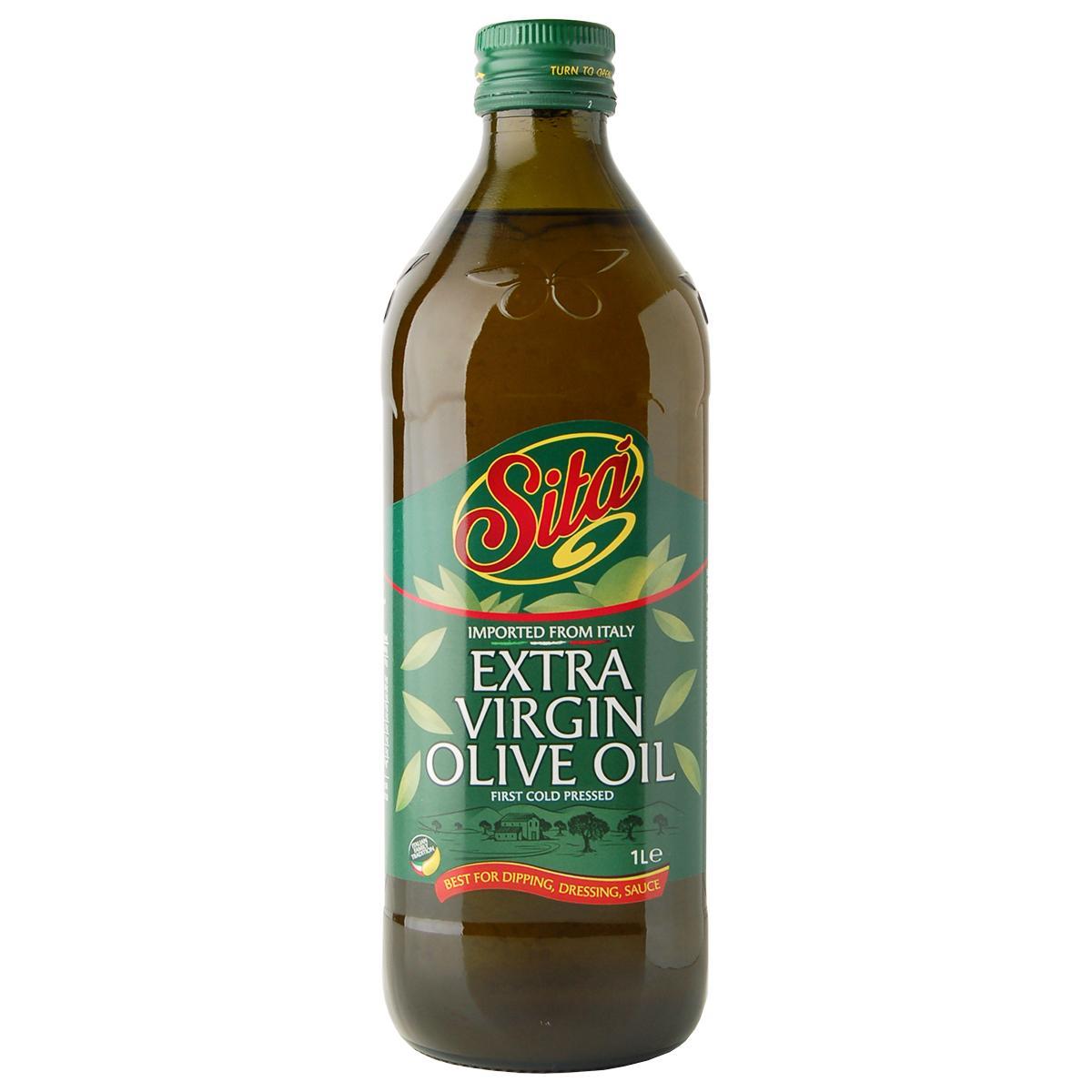 Масло SITA EVOO-UE Оливковое нерафинированное Extra Virgin высшего качества, 1 л., стекло