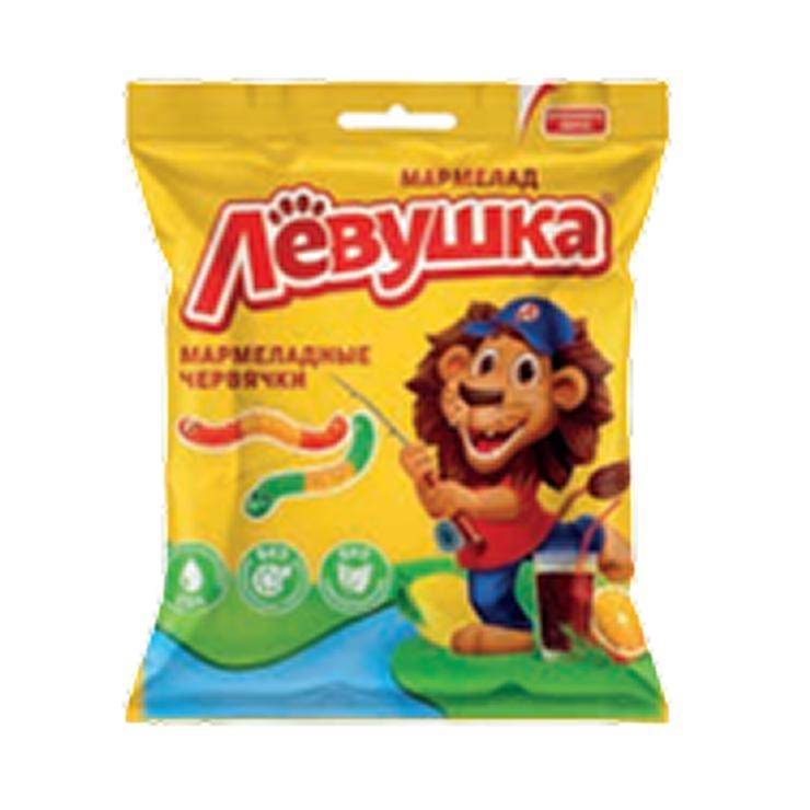 Мармелад Славянка Лёвушка червяки 70 гр., флоу-пак