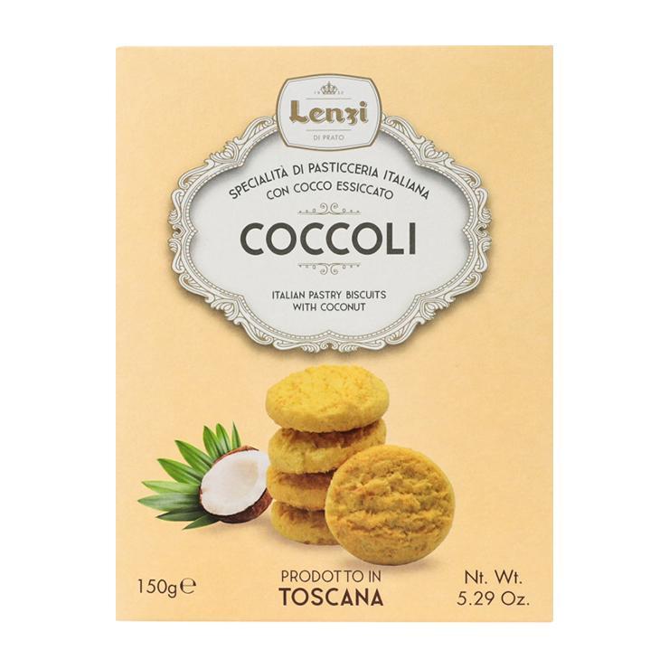 Печенье сдобное Lenzi Coccoli кокос 150 гр., картон