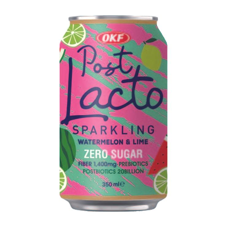 Напиток сильногазированный Post Lacto Watermelon Lime zero sugar 350 мл., ж/б