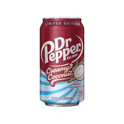 Напиток газированный Dr. Pepper Creamy Coconut 355 мл., ж/б