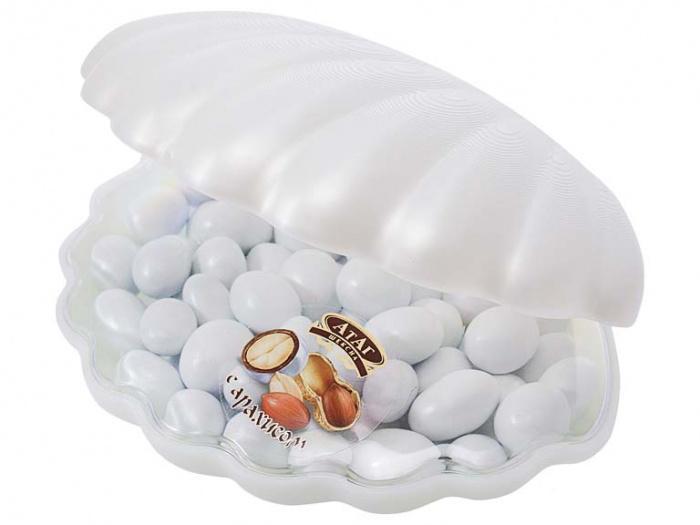 Конфеты Атаг с миндалем Жемчужина, 200 гр., ПЭТ