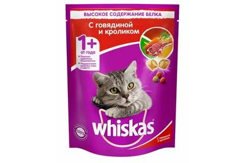 Сухой корм для кошек Whiskas аппетитный обед говядина 350 гр., дой-пак