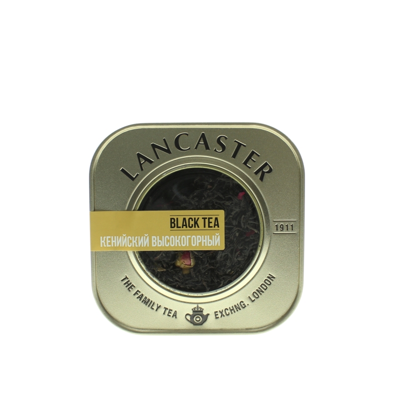 Чай черный Lancaster Kenyan Tea байховый крупнолистовой 100 гр., ж/б