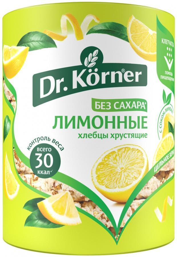 Хлебцы Dr. Korner злаковый коктейль лимонный 100 гр., обертка