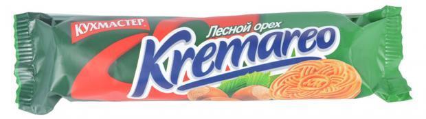 Печенье Кухмастер Kremareo лесной орех 100 гр., флоу-пак
