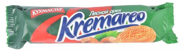 Печенье Кухмастер Kremareo лесной орех 180 гр., флоу-пак