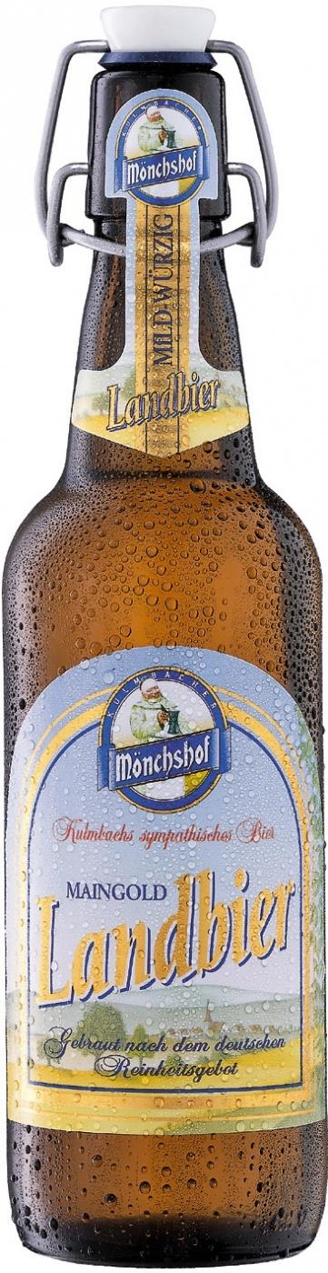 Пиво светлое фильтрованное пастеризованное Landbier Monchshof 5,4%, 500 мл., стекло