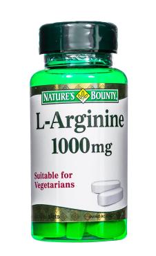 БАД Natures Bounty L-аргинин 1000 мг, 50 таблеток.