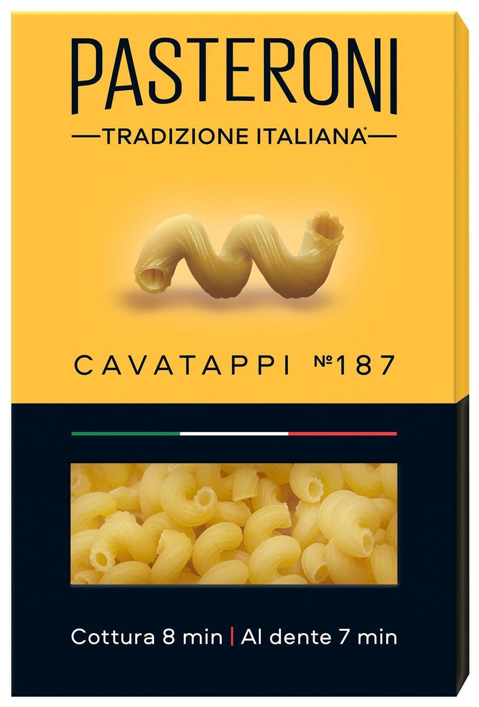 Макаронные изделия Pasteroni Cavatappi №187 400 гр., картон