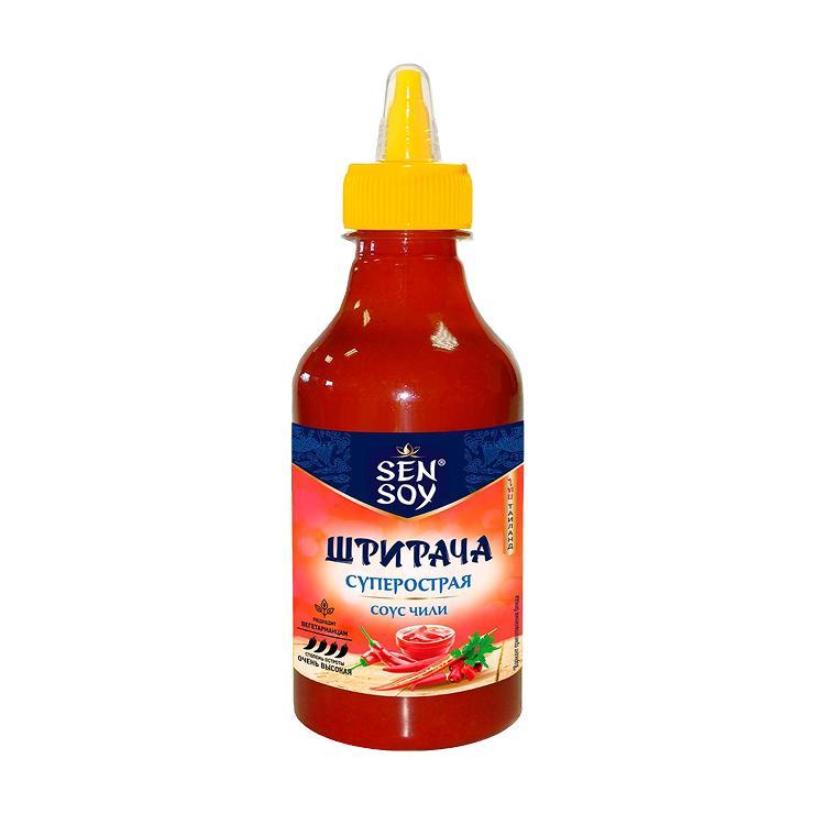Соус Sen Soy чили шрирача суперострая 310 гр., ПЭТ