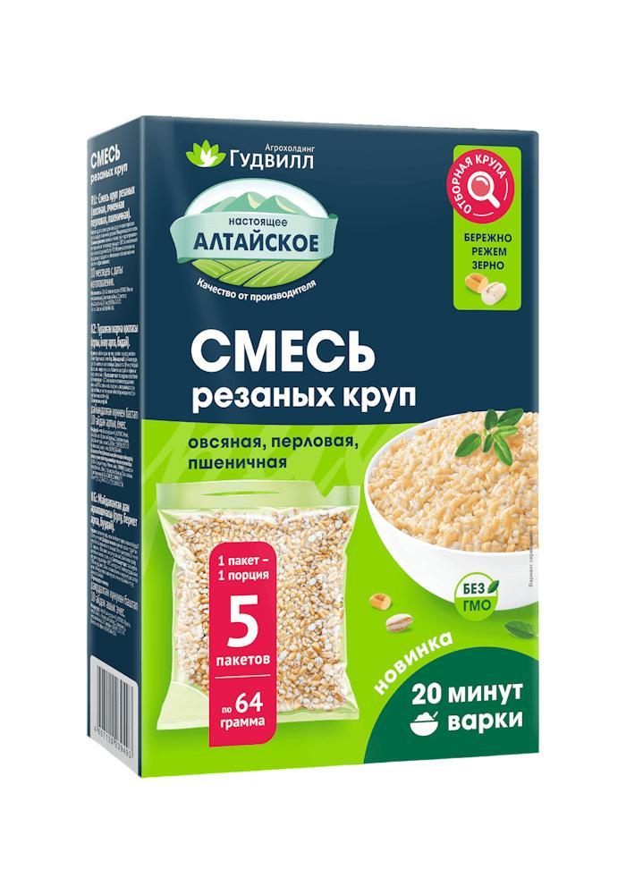 Смесь круп Гудвилл овсяная гречневая 320 гр., картон