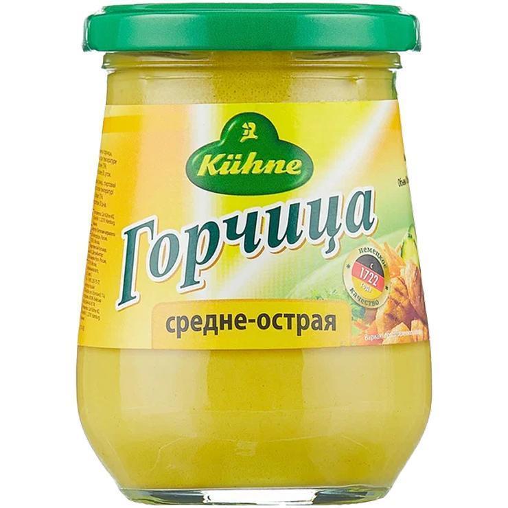 Горчица Kuhne средне-острая 250 гр., стекло