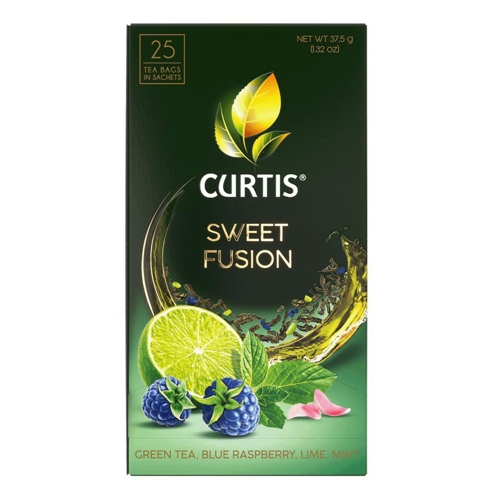 Чай Curtis Sweet Fusion зеленый 25 пак.  37 гр., картон