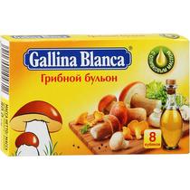 Бульон в кубиках Gallina Blanca грибной 80 гр., картон