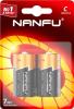 Батарейки Nanfu С маленькая бочка 2 шт., блистер
