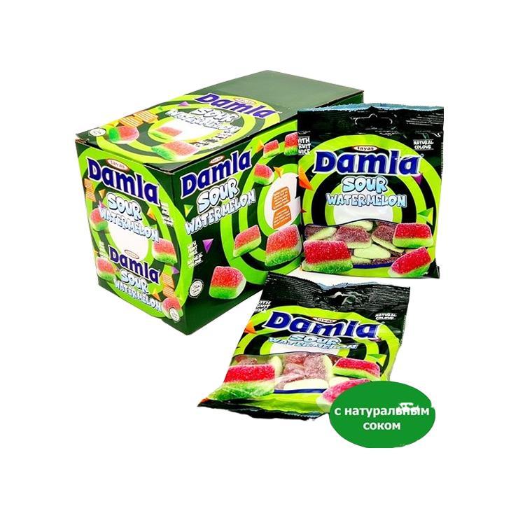 Мармелад жевательный Damla Gummy арбузик 80 гр., флоу-пак