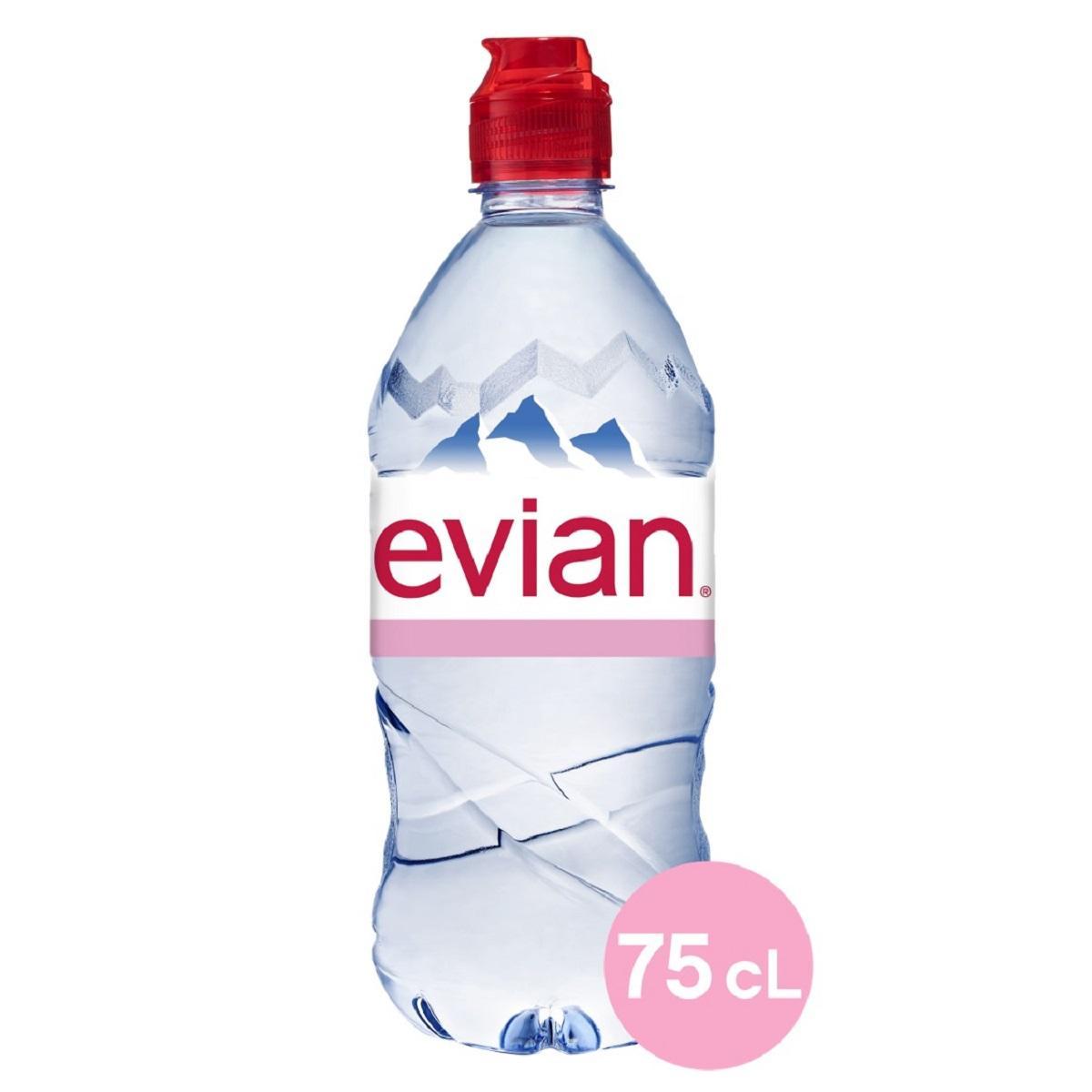 Вода Evian минеральная негазированная, 750 мл., ПЭТ