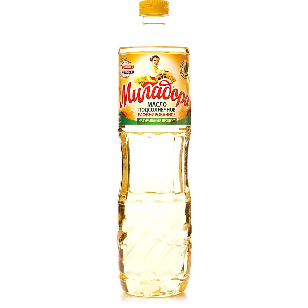 Масло под., раф., Миладора, 900 мл., пластиковая бутылка