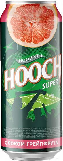Напиток слабоалкогольный HOOCH Super с соком грейпфрута 7.2%, HOOCH, 450 мл., ж/б