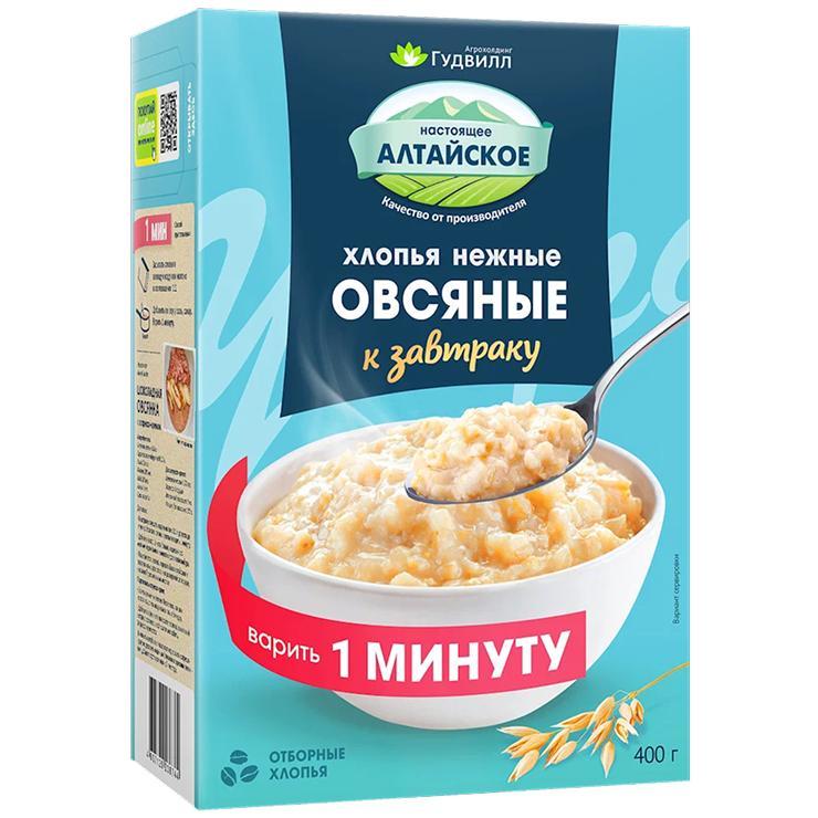 Хлопья овсяные Гудвилл нежные 400 гр., картон