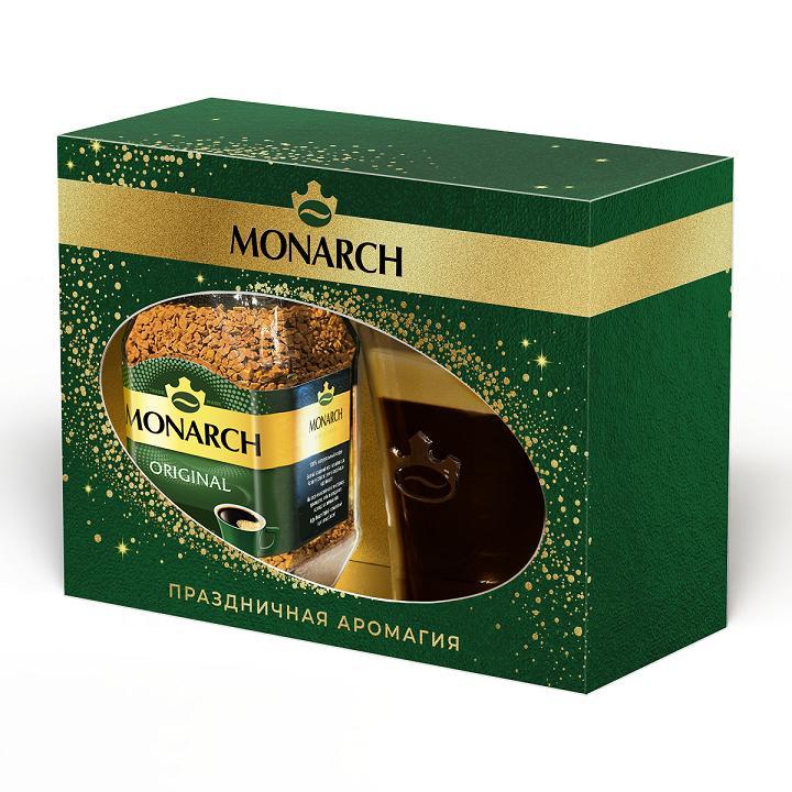 Кофе растворимый MONARCH ORIGINAL набор подарочный с чашкой 95 гр., картон