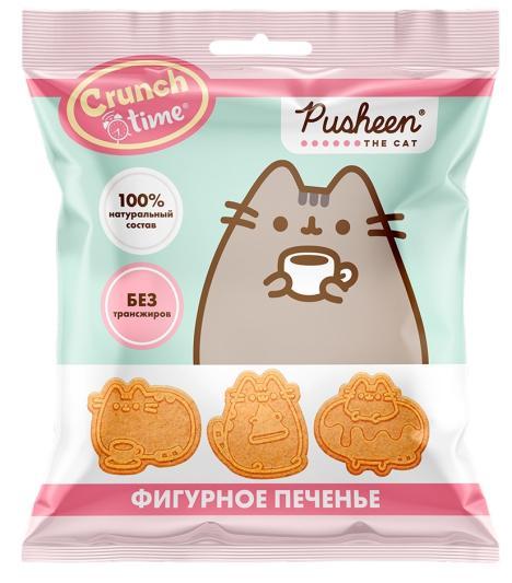 Печенье CRUNCH TIME Pusheen фигурное 20 гр., флоу-пак