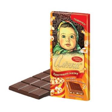 Шоколад Красный Октябрь Алёнка Хрустящая сказка, 90 гр., обертка фольга/бумага
