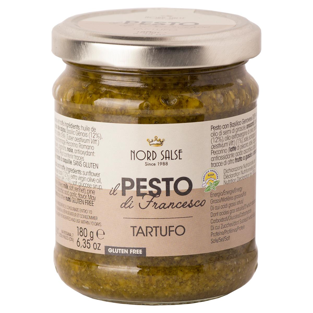 Крем-паста NORD SALSE il pesto di Francesco песто с трюфелем, 180 гр., стекло