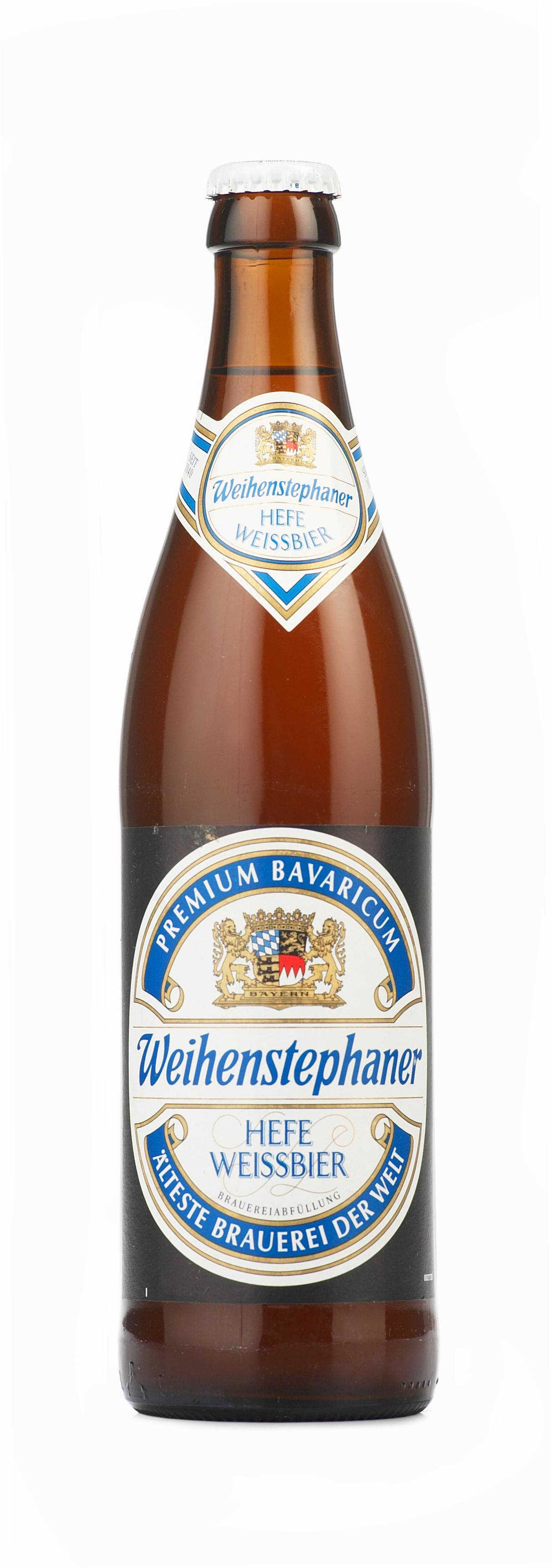 Пиво светлое Weihenstephaner Hefe-Waissbier нефильтрованное 5,4%, 500 мл., стекло