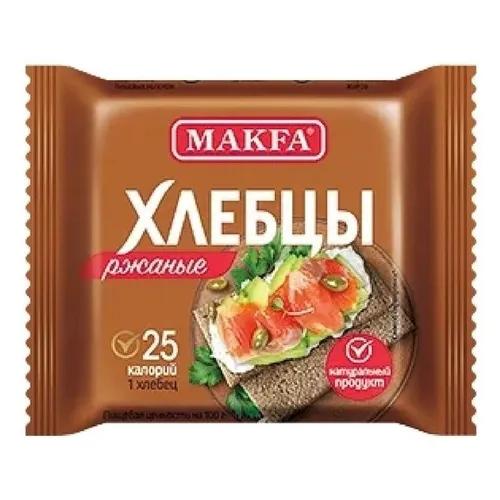 Хлебцы Makfa хрустящие Ржаные запеченные 60 гр., флоу-пак