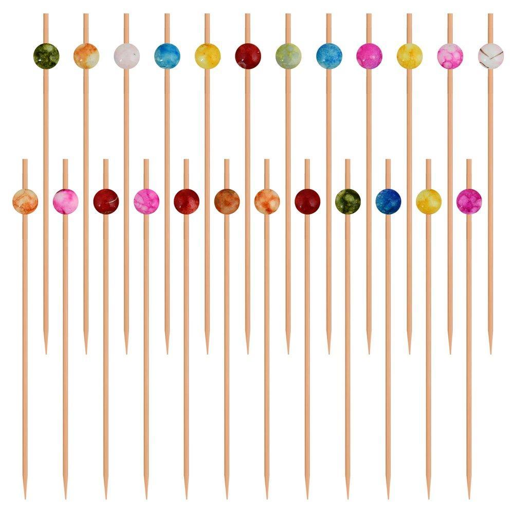 Шпажки для канапе Мультидом мраморный узор 24 штуки, пакет