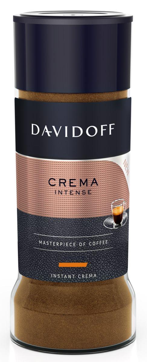 Кофе растворимый Davidoff, Crema Intense натуральный сублимированный, 90 гр., стекло