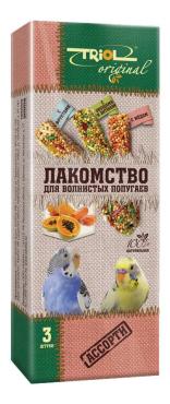 Лакомство Triol Волнистых попугаев Ассорти, 83 гр., картон
