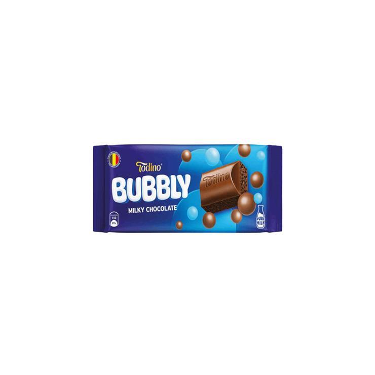 Шоколад Todino bubble молочный пористый 90 гр., флоу-пак
