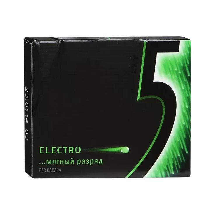 Жевательная резинка Wrigley's Five Electro Мятный разряд 31.2 гр., картон