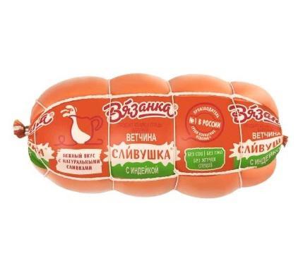 Ветчина Вязанка Сливушка с индейкой 400 гр., полиамид