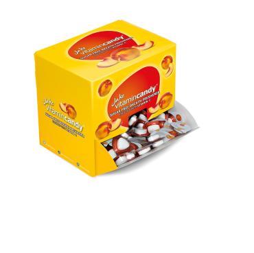 Леденцы Персик, Vitamincandy, Jake, 216 гр., картонная упаковка