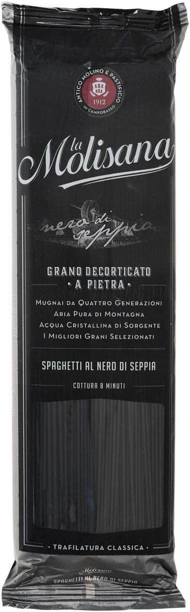 Изделия макаронные La Molisana Spaghetti Al Nero Di Seppia Спагетти с чернилами каракатицы 500 гр., флоу-пак