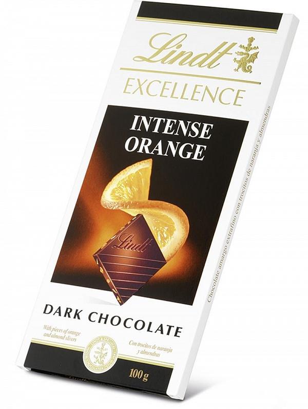 Шоколад Lindt Excellence Orange Intense темный с апельсином 100 гр., картон
