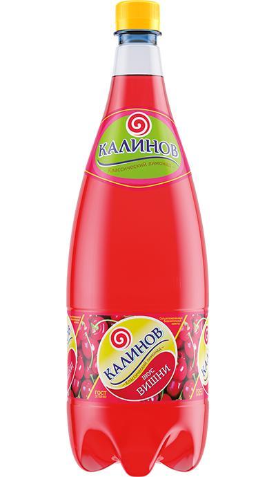 Напиток газированный Калинов Родник вишня 1,5 л., ПЭТ