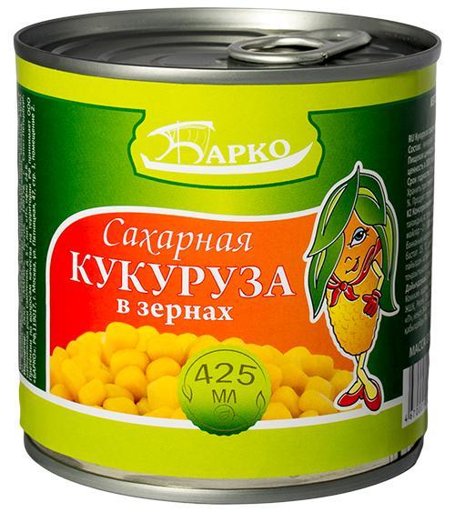 Кукуруза Барко 425 гр., ж/б