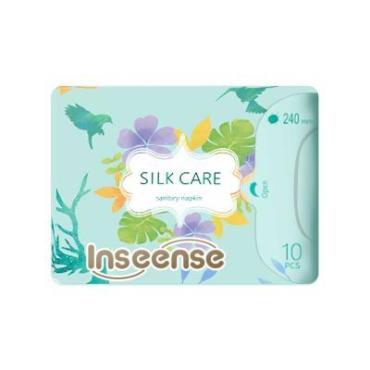 Прокладки женские гигиенические дневные Inseense Silk Care 4 капли 240 мм 10 шт.