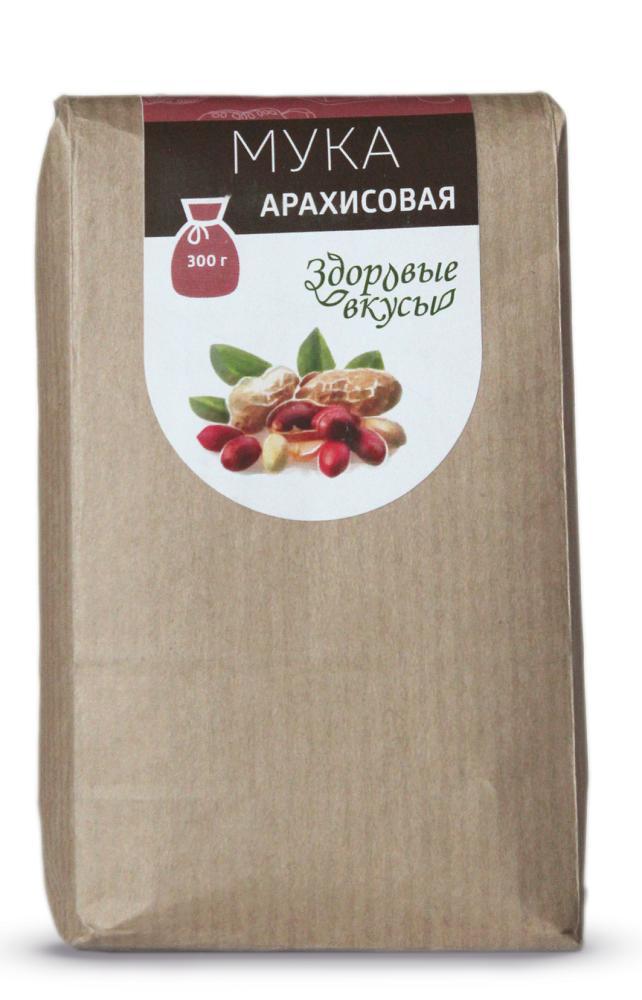 Мука Здоровые Вкусы Арахисовая, 300 гр., бумажная упаковка