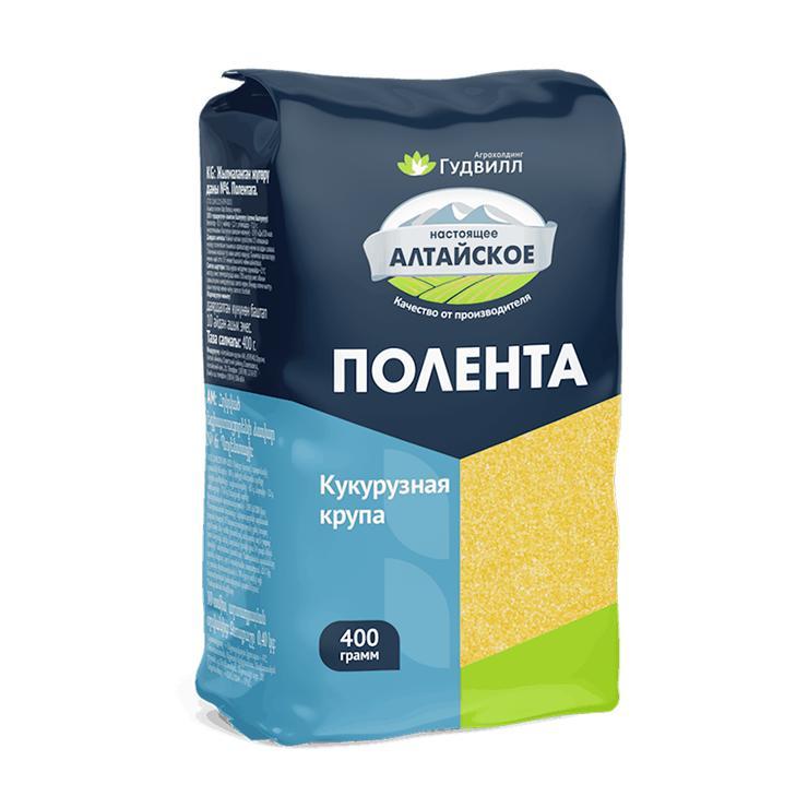 Крупа Гудвилл полента кукурузная 400 гр., флоу-пак