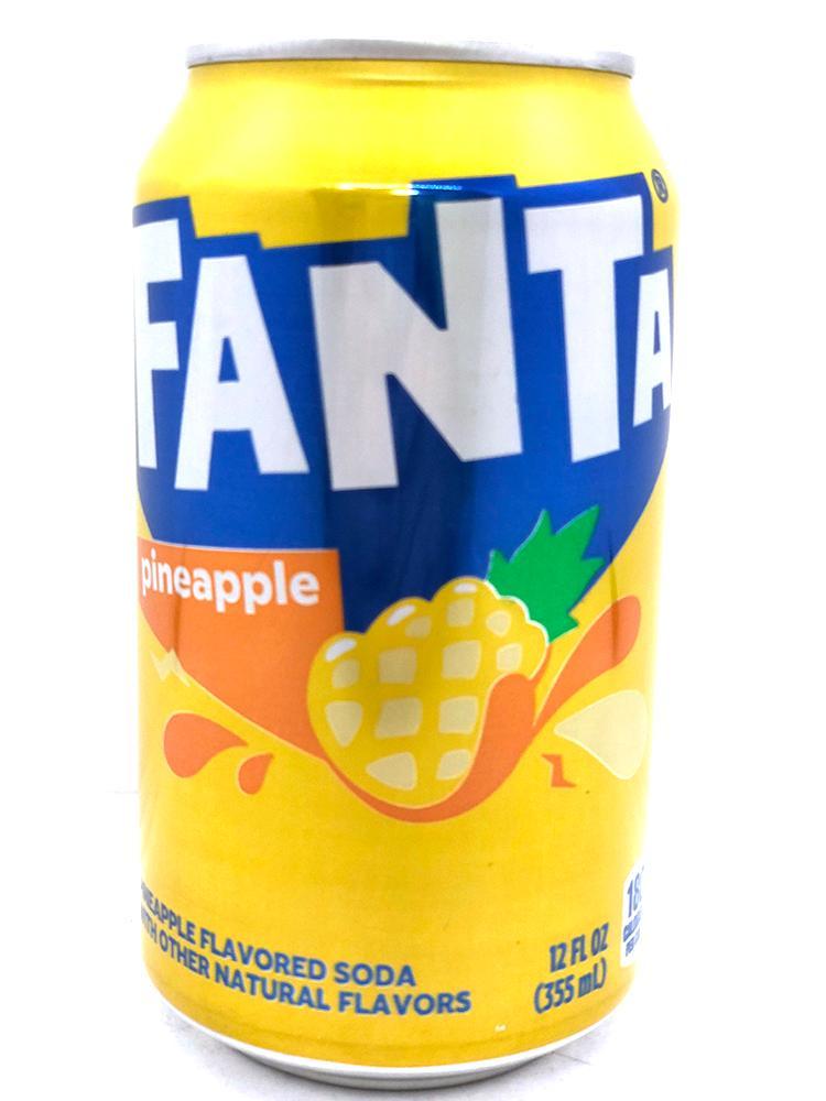 Напиток Fanta газированный pineapple Ананас, 355 мл., ж/б