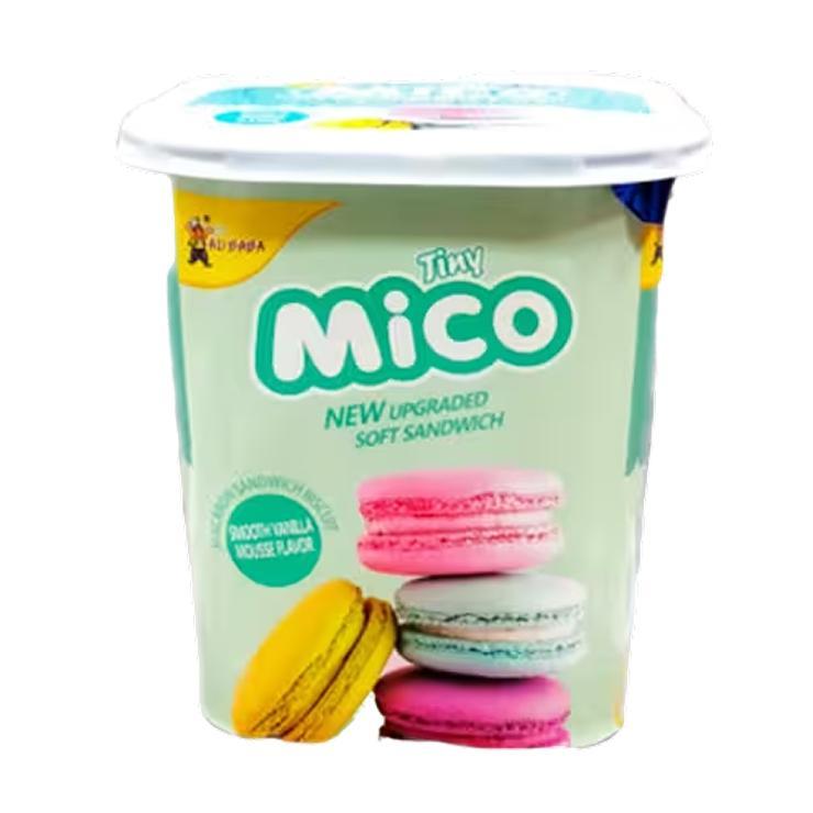 Макарун Tiny Mico с мороженым матча 88 гр., пластиковая упаковка