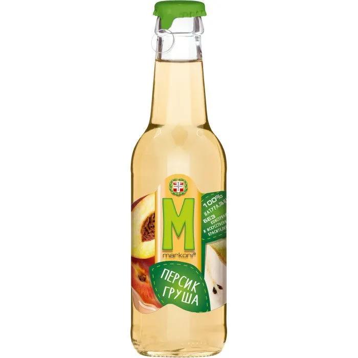 Напиток сокосодержащий Markoni персик груша 250 мл., стекло