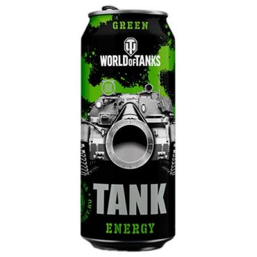 Напиток энергетический TANK Green, 450 мл, ж/б